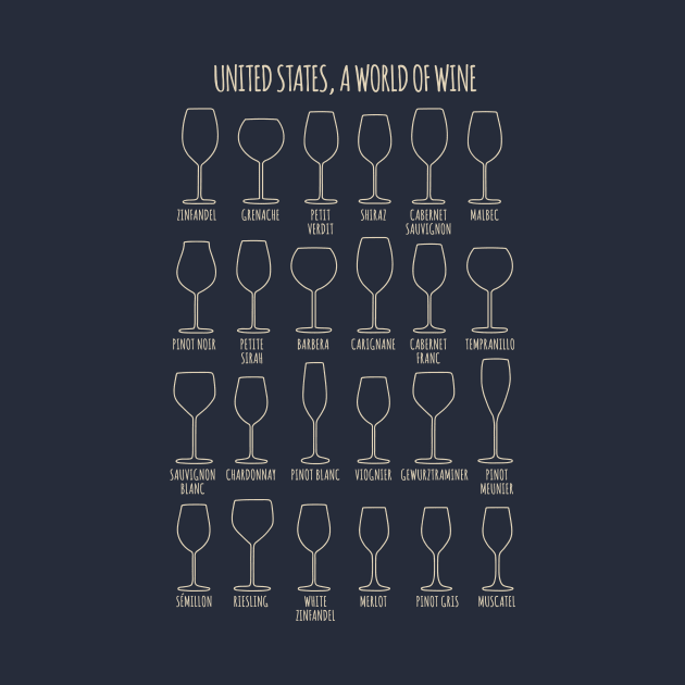 United States, a World of Wine by Printadorable