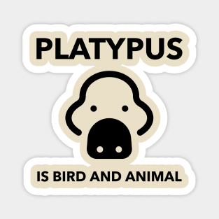 Platypus is Bird and Mammal Animal Facts Magnet