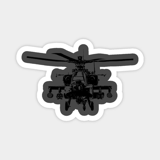 AH-64 Apache Helicopter Magnet by Sneek661