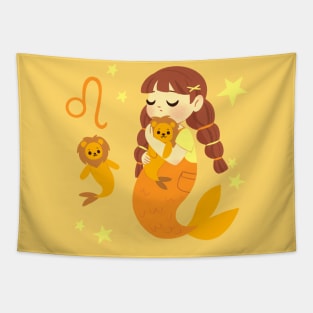 Leo Mermaid Tapestry