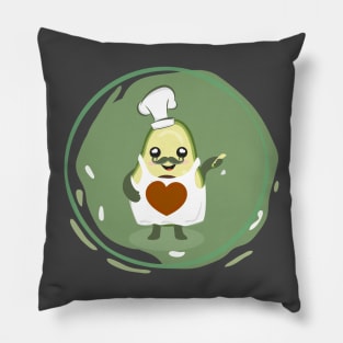 Chef Avocado Pillow