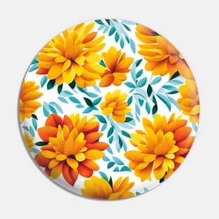 Marigold Light Abstract Artwork Pin