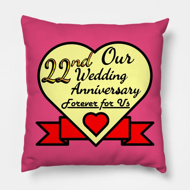 Our 22nd Wedding anniversary Pillow by POD_CHOIRUL