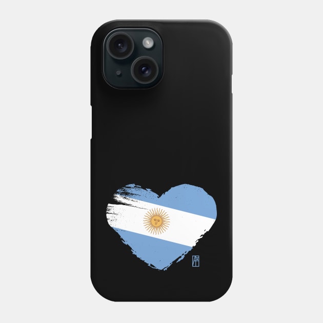 I love my country. I love Argentina. I am a patriot. In my heart, there is always the flag of Argentina. Phone Case by ArtProjectShop