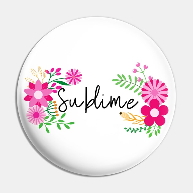 (I Am) Sublime_Black Text Pin by leBoosh-Designs