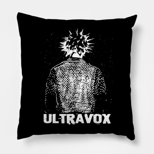 ultravox punk forever Pillow by sumurbatu