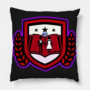 M.W.I. Shield Red & Purple Pillow