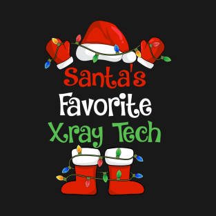 Santa's Favorite Xray Tech Funny Christmas Pajamas T-Shirt