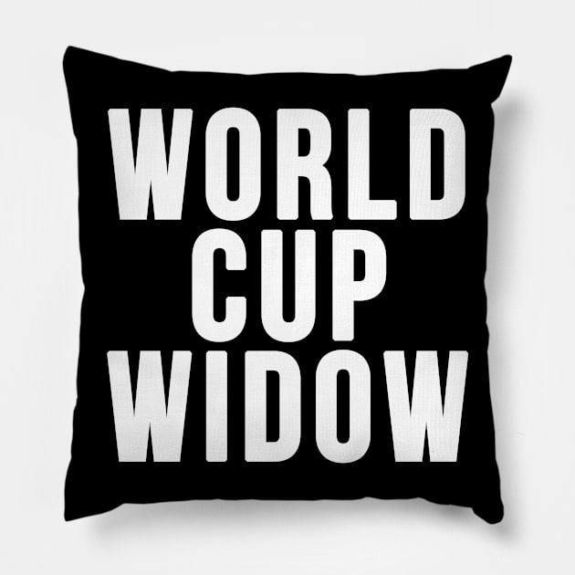 World Cup Widow Pillow by GoldenGear