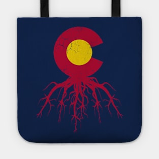 Colorado Roots Flag Home Love Family Tote