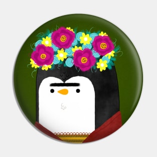 Frida Penguin Pin