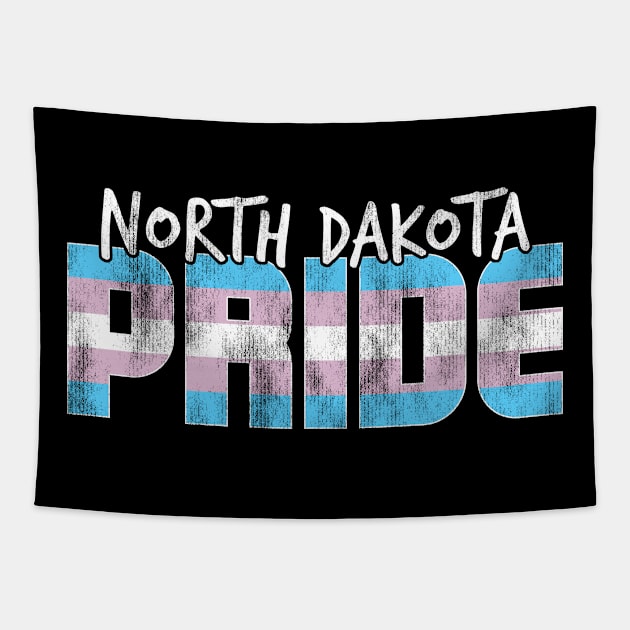 North Dakota Pride Transgender Flag Tapestry by wheedesign