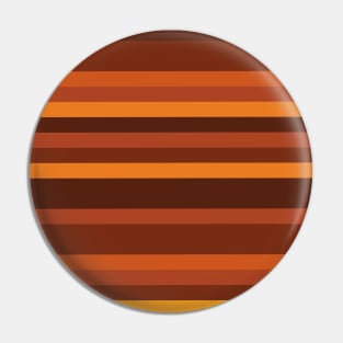 Brown and orange stripes Pin