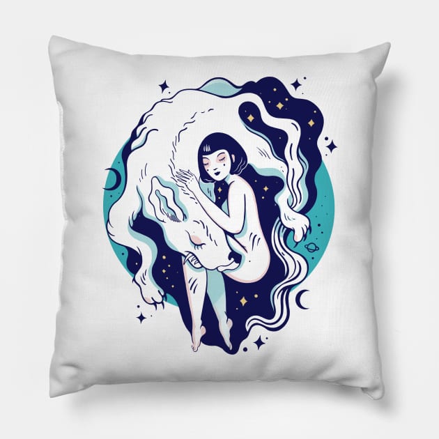 Falkor Pillow by Paolavk