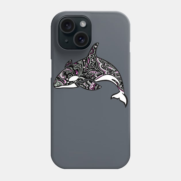 The Paisley Sea Panda Phone Case by woodnsheep