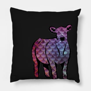 Mermaid Cow Silhouette  - NOT FOR RESALE WITHOUT PERMISSION Pillow