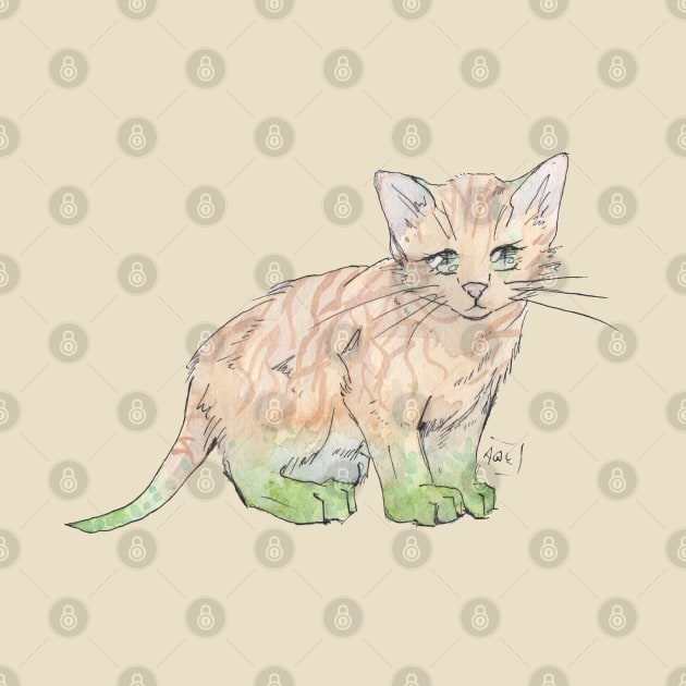 Forest Kitten by Aqutalion