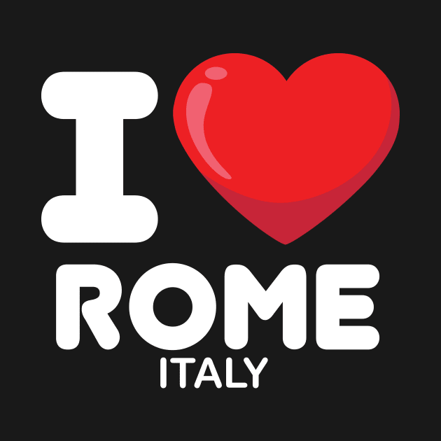 i love rome italy by ThyShirtProject - Affiliate