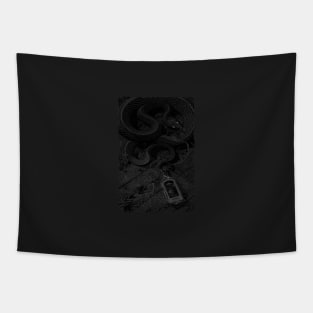 BLACK SNAKE Tapestry