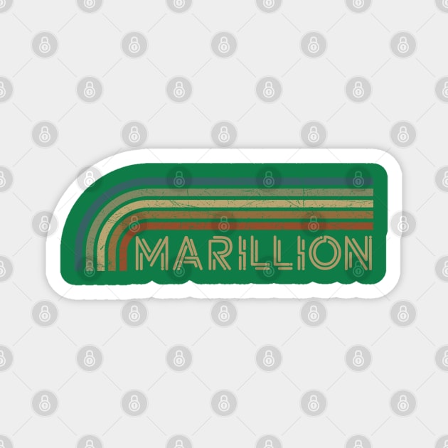 Marillion Retro Stripes Magnet by paintallday