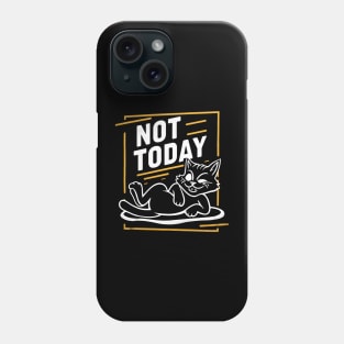 "Procrastination Purrfection: Not Today" vol 1.2 Phone Case