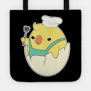 Chick as Cook with Chef's hat & Spatula Tote