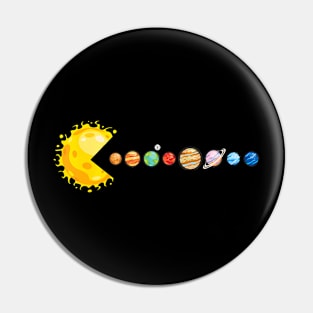 Planetary System Star Eating Planets Sun Funny Astronomy Pin