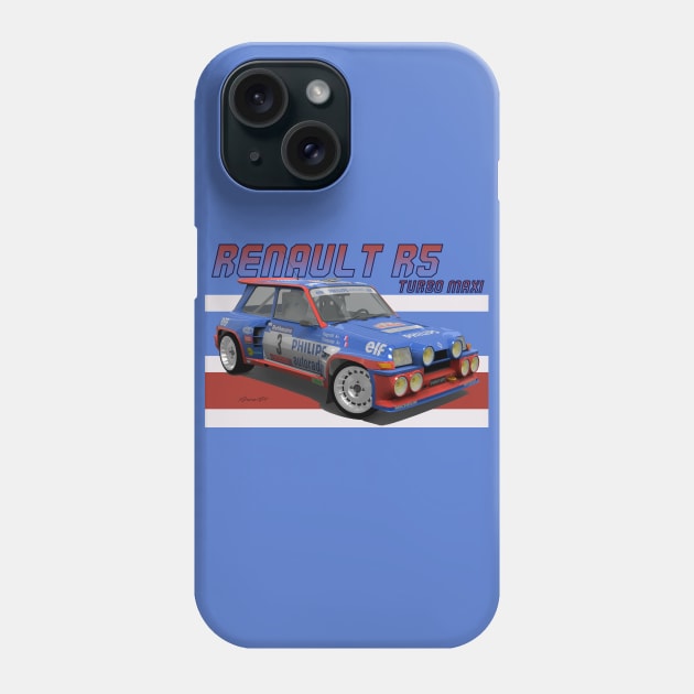 Renault R5 Turbo MAXI Phone Case by PjesusArt