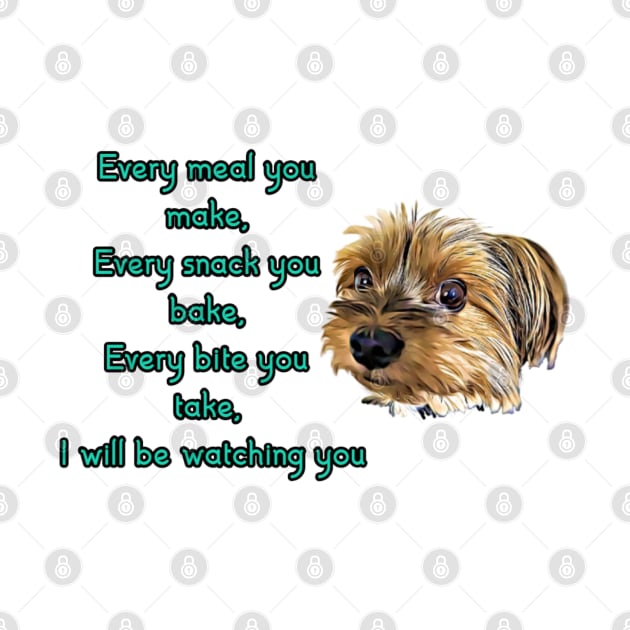 Funny Yorkie Yorkshire Terrier by AdrianaHolmesArt