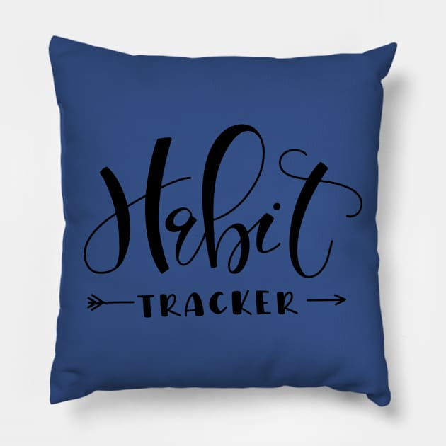 habit tracker 2 Pillow by gleaming slide