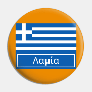 Lamia City in Greek Pin