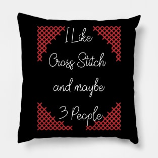 Introvert Cross Stitcher Pillow