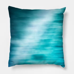 Good Waves Are Coming - Blue Gradient Effect Pillow