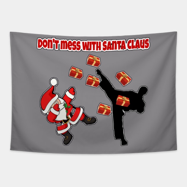 Santa Claus Ninja Tapestry by MAGICOART