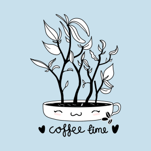 Coffee Time Plant T-Shirt