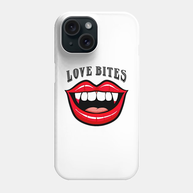 Love Bites Phone Case by Art by Nabes