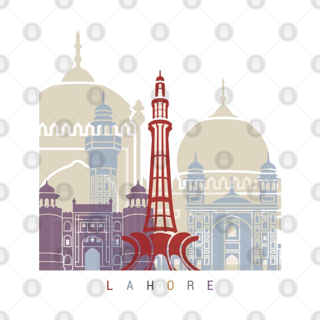Lahore skyline poster by PaulrommerArt