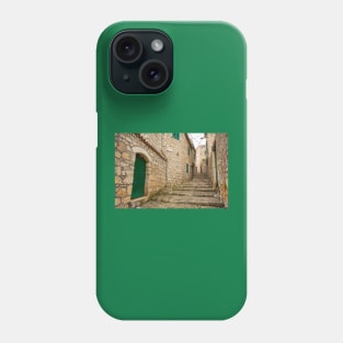 Street in Sutivan, Brac, Croatia Phone Case