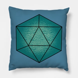 Ice Dragon Scale D20 Pillow