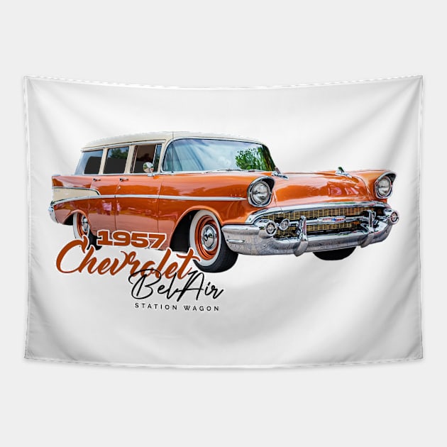 1957 Chevrolet Bel Air Station Wagon Tapestry by Gestalt Imagery