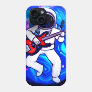 Astronaut Plays Guitar Phone Case