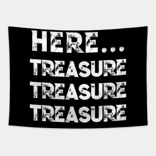 Funny Metal Detector Shirt for Treasure Hunter & Detectorist Tapestry