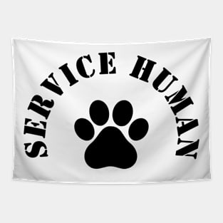 Service Human Stencil Font Pocket Tapestry