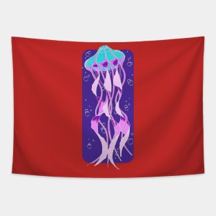 Jellyfish Art Ilustration Tapestry