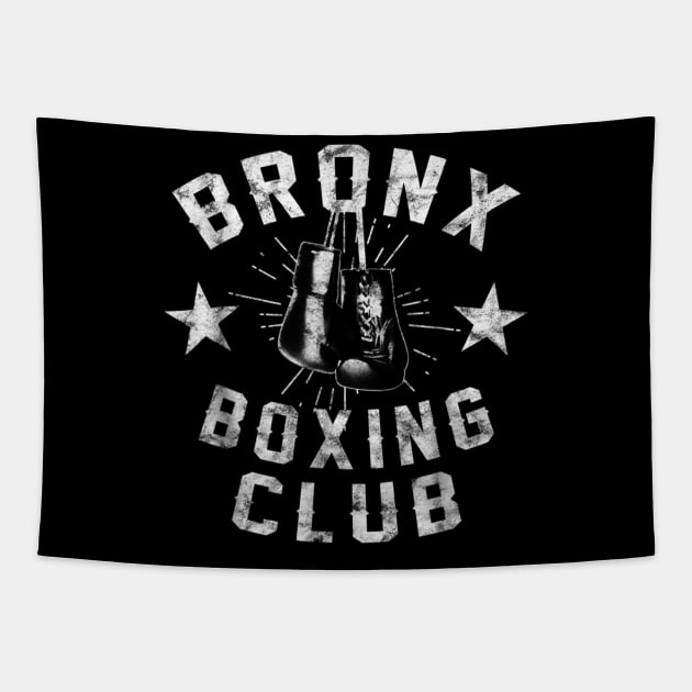 Bronx Boxing Club - vintage distressed Boxer Tapestry by aaltadel