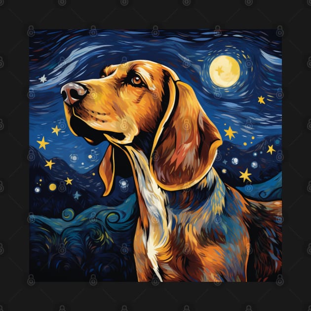 American English Coonhound Painting by NatashaCuteShop