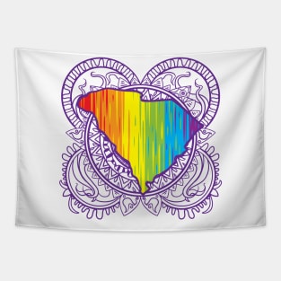 South Carolina Mandala Pride Tapestry