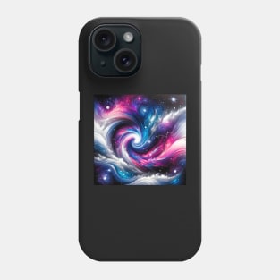 Cosmic Wonder: Galaxy in Abstract Hues Phone Case