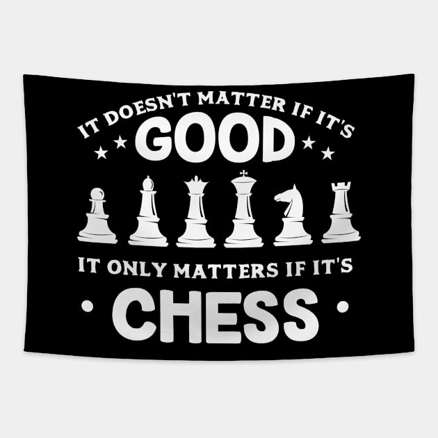 Chess player gift ideas Tapestry by HBfunshirts