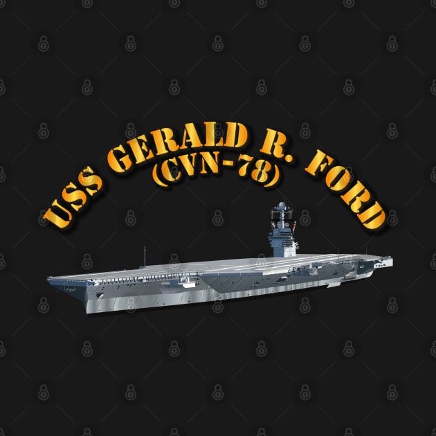 USS Gerald R Ford - CVN 78 - wo Crest by twix123844